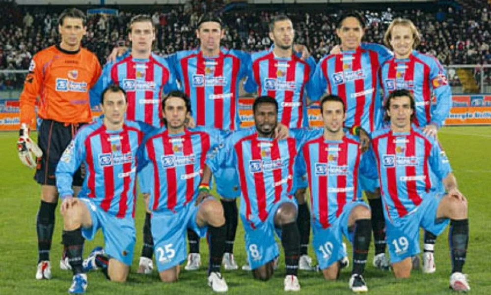 Una formazione del Calcio Catania nella stagione 2007/08 in Serie A