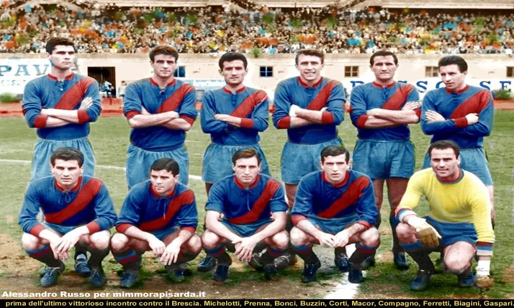 Una formazione del Calcio Catania nella stagione 1959/60 in Serie B