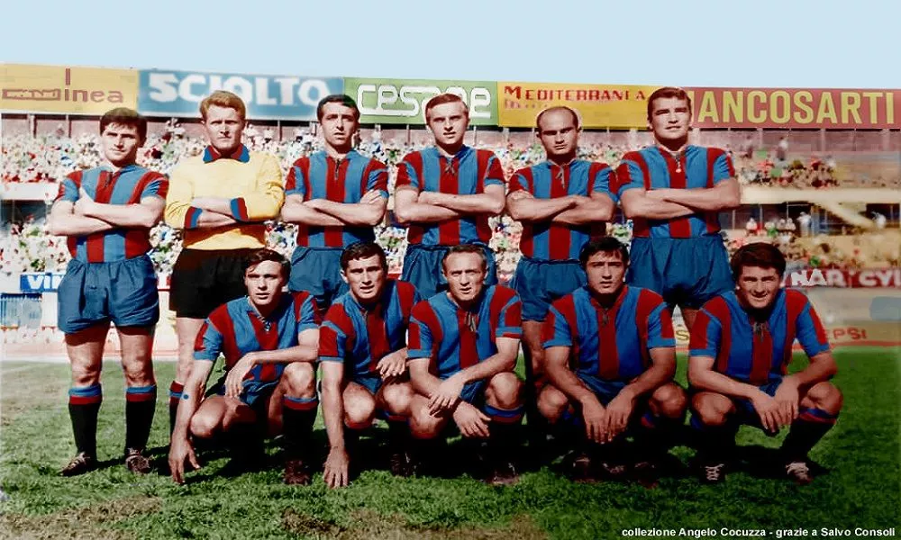 Una formazione del Calcio Catania nella stagione 1966/67 in Serie A