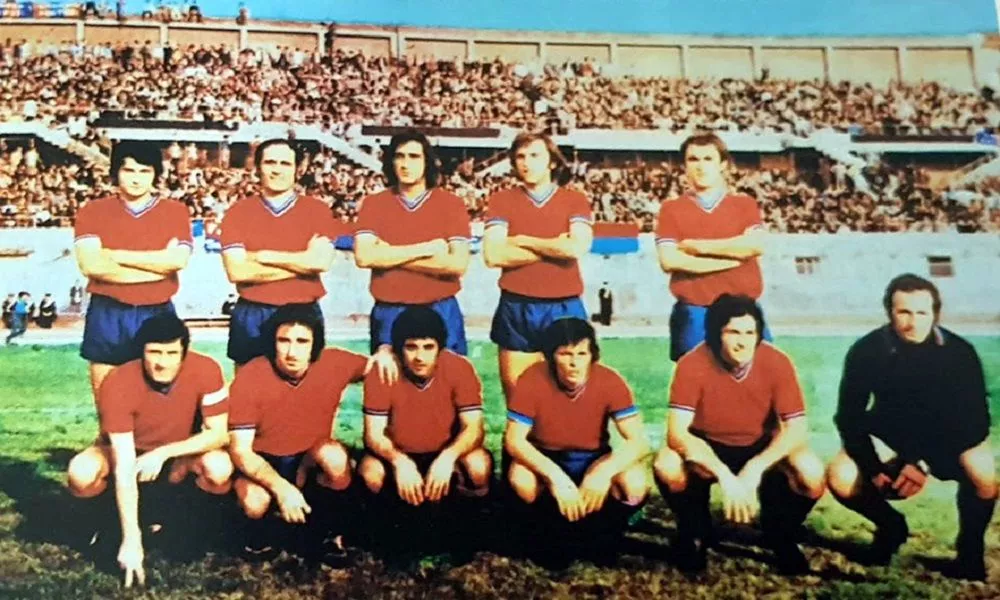Una formazione del Calcio Catania nella stagione 1972/73 in Serie B