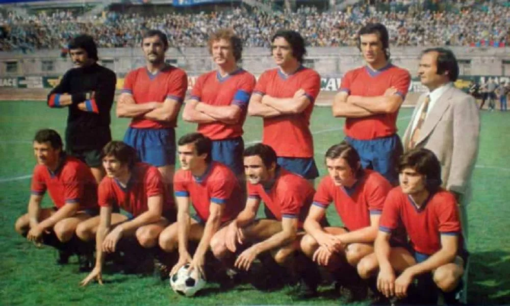Una formazione del Calcio Catania nella stagione 1974/75 in Serie C
