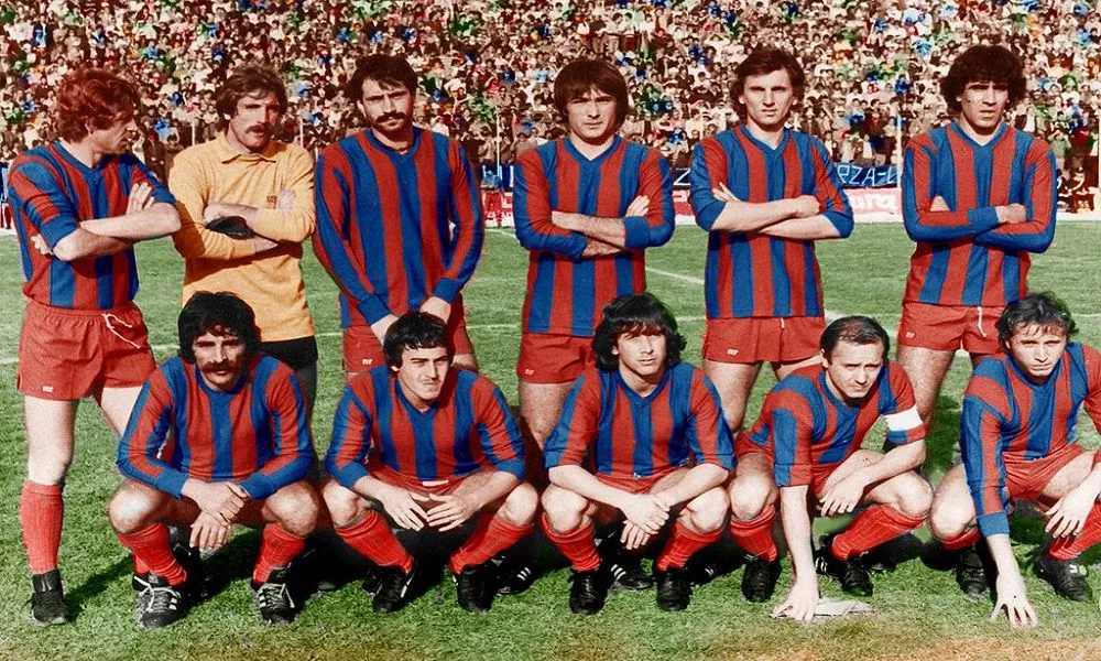 Una formazione del Calcio Catania nella stagione 1979/80 in Serie C