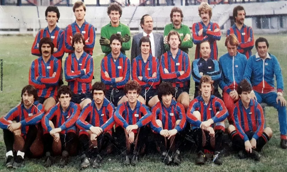 Una formazione del Calcio Catania nella stagione 1982/83 in Serie B
