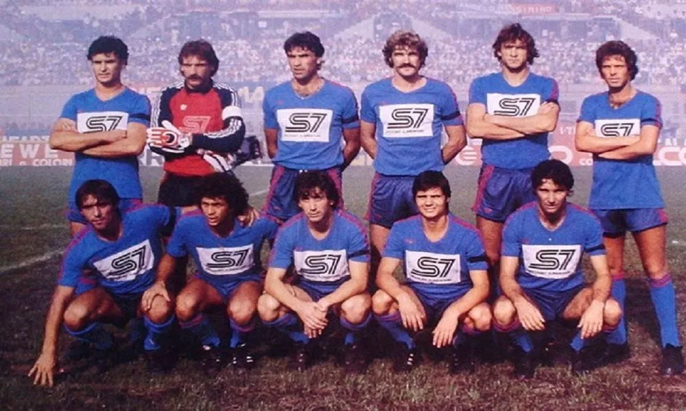 Una formazione del Calcio Catania nella stagione 1983/84 in Serie A