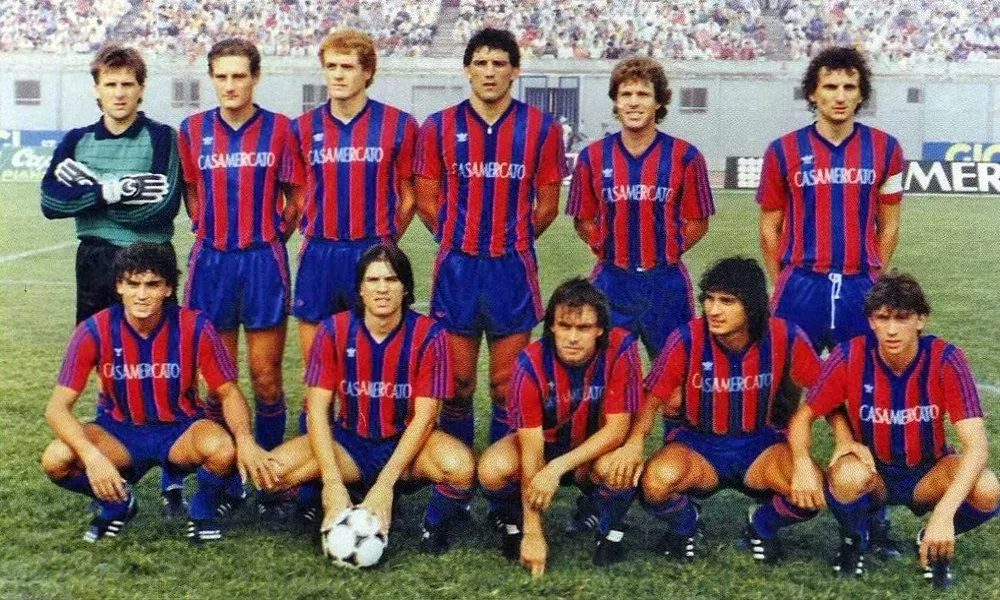 Una formazione del Calcio Catania nella stagione 1985/86 in Serie B