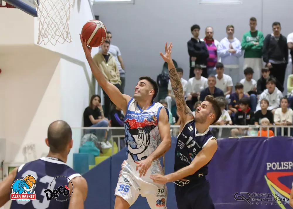 una sospensione in gioco del giocatore dell'alfa basket catania