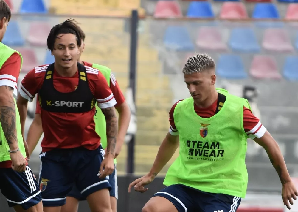 gli allenamenti della casertana in vista del match contro il Catania
