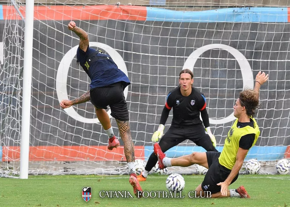gli allenamenti fatti al cibalino dalla squadra del catania fc