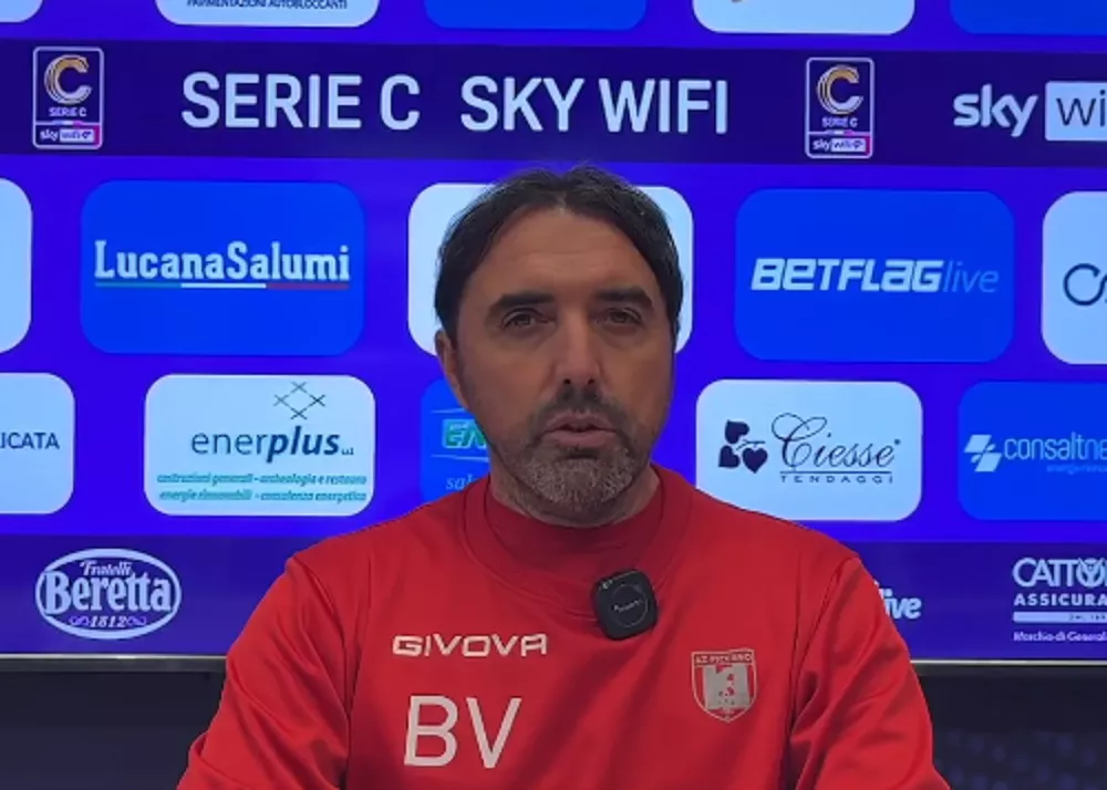 il tecnico del picerno valerio bertotto in conferenza stampa