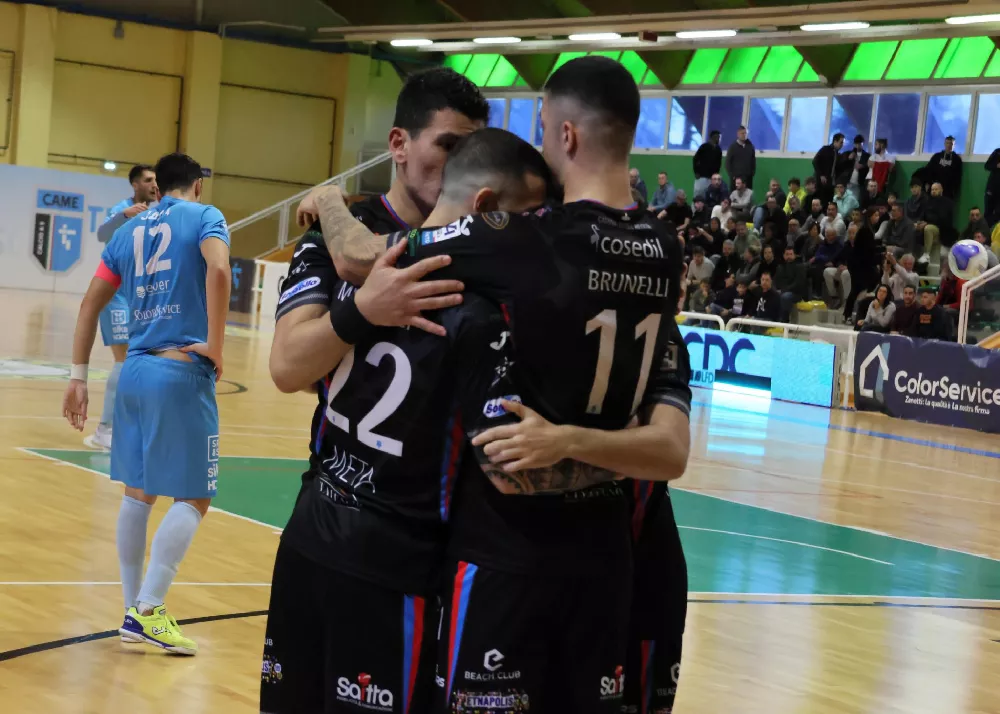 una fase del match tra came treviso e meta catania