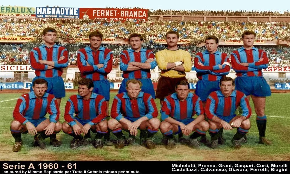 Formazione del Calcio Catania per la stagione 1960/61 nel campionato di Serie A