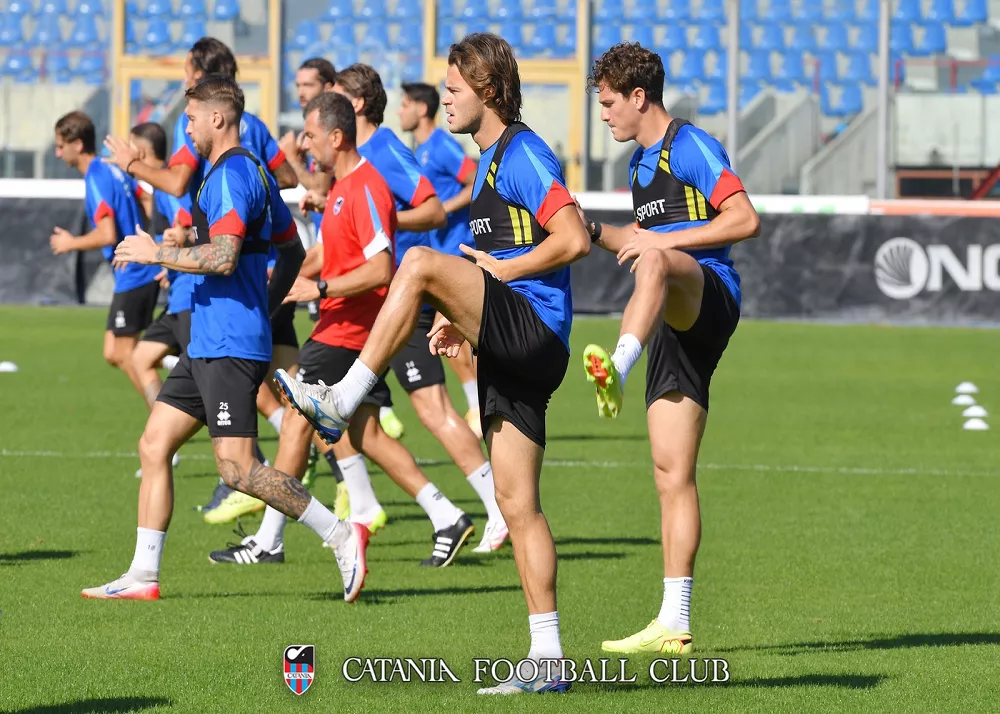 gli allenamenti del catania in vista del prossimo match
