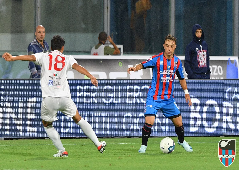 una fase di gioco del match Catania-Team Altamura terminata 2-0