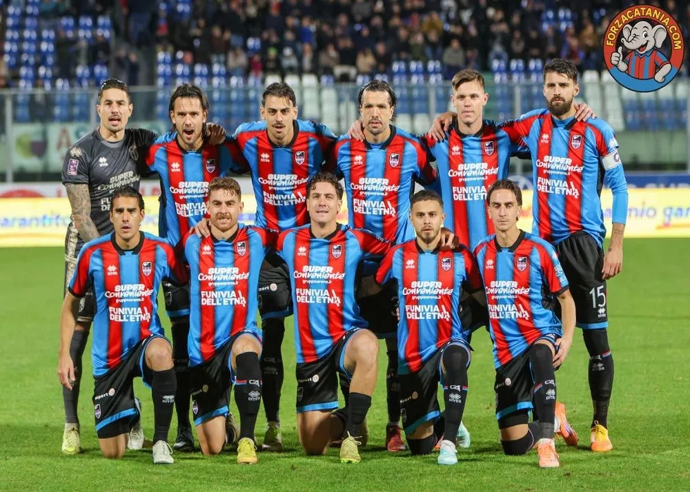 l'undici titolare del catania schierato al Massimino contro il Crotone