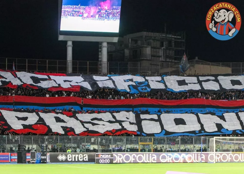 la curva nord prima della partita catania-foggia 6-0