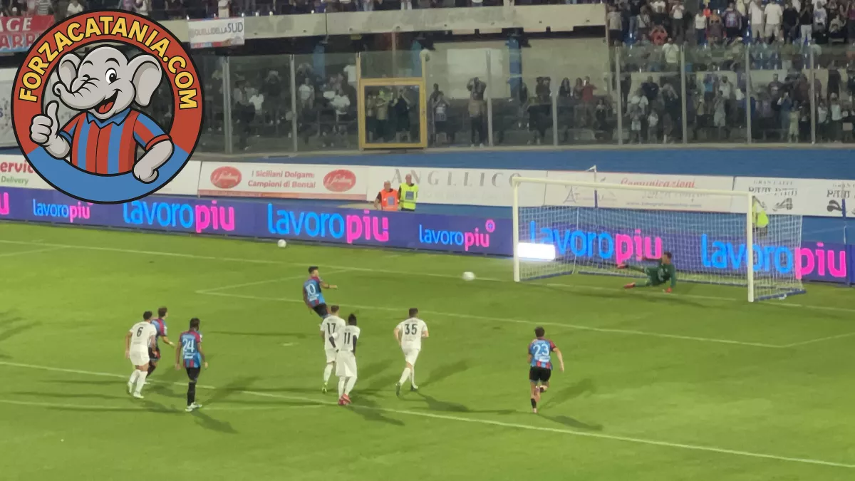 il rigore realizzato da cicerelli contro il Monopoli