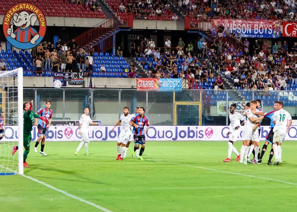 il gol del 1-0 di catania-monopoli realizzato da ierardi