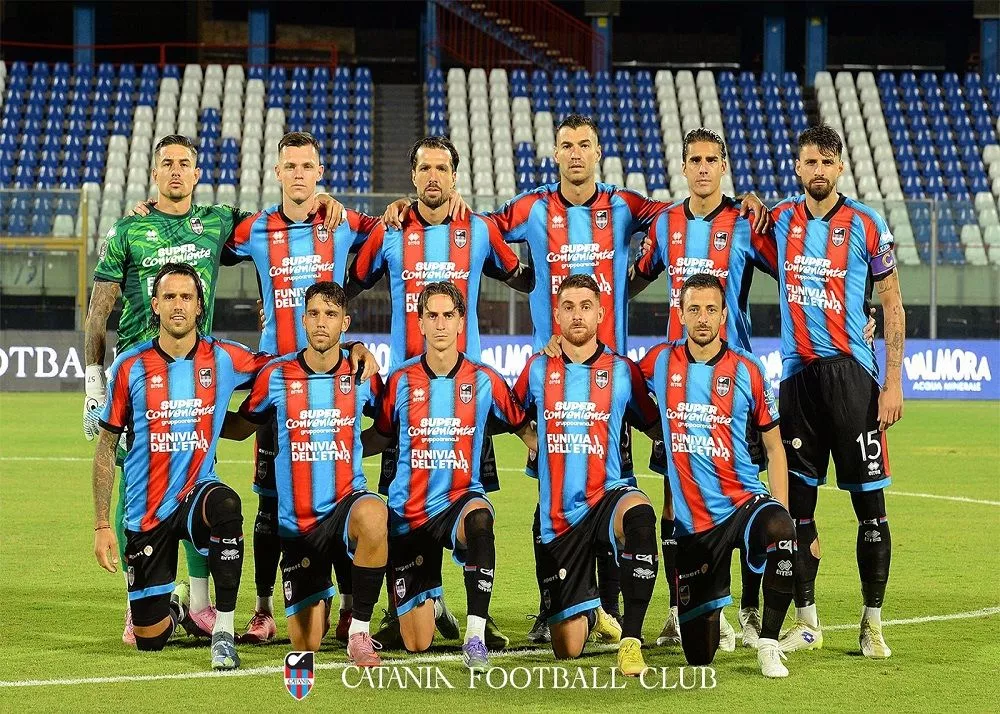 la formazione del Catania FC nell'amichevole contro ii Valletta