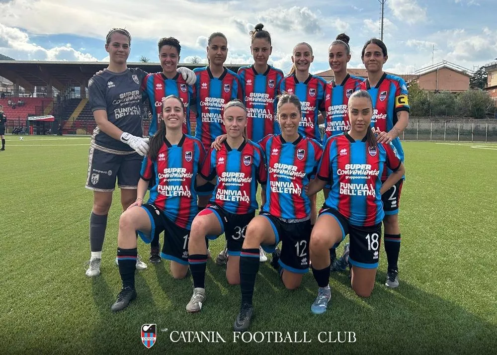 le ragazze del Catania Women per la stagione 2025/26