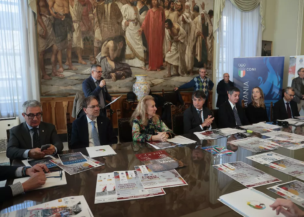 la conferenza stampa della coppa sant'agata per lo sport