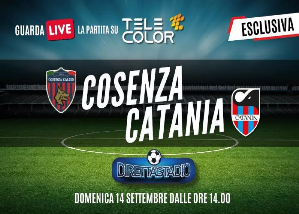 cosenza catania sarà visibile in chiaro sul canale telecolor