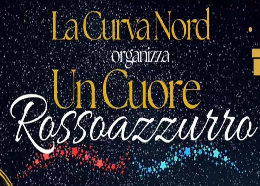 il logo dell'iniziativa della curva nord cuore rossazzurro