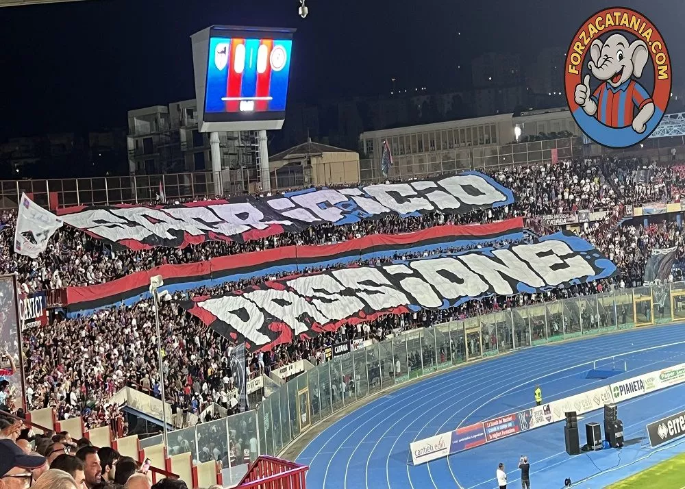 la curva nord prima della partita catania-foggia 6-0