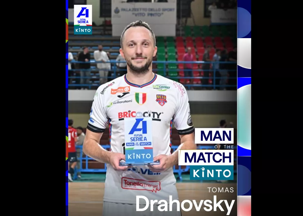 Thomas Drahovsky show doppietta e MVP nell’esordio con la Meta Catania