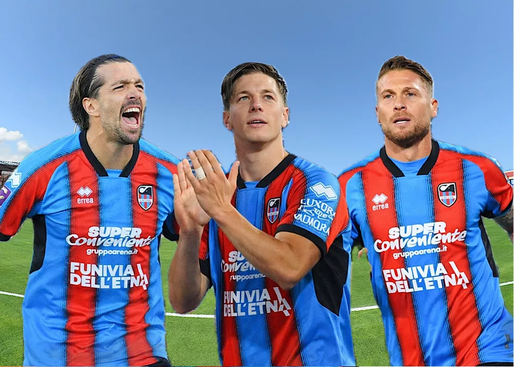 gli attaccanti del catania forte rolfini e caturano