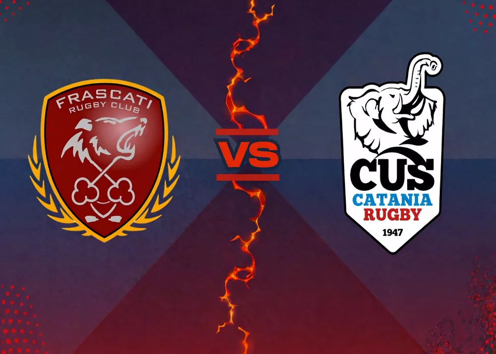 i loghi di frascati rugby e cus catania rugby per la sfida di domenica