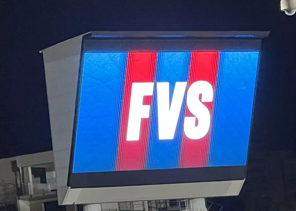 Il tabellone del massimino evidenzia l'intervento del FVS