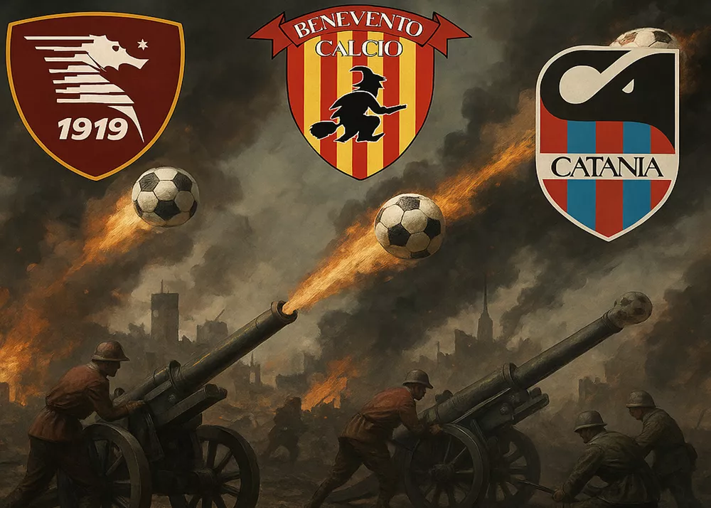 salernitana, benevento e catania in guerra per la serie b