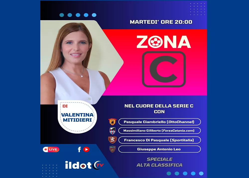 la locandina di zona c del canale ildottv relativamente al campionato di serie c