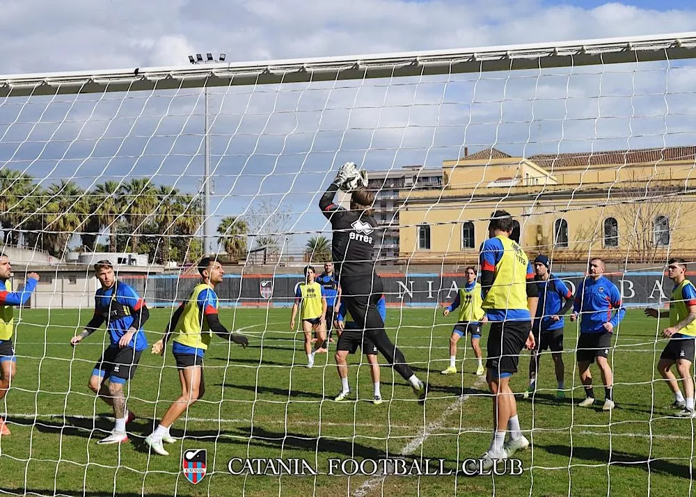 Il catania al cibalino per la sessione di allenamento sett