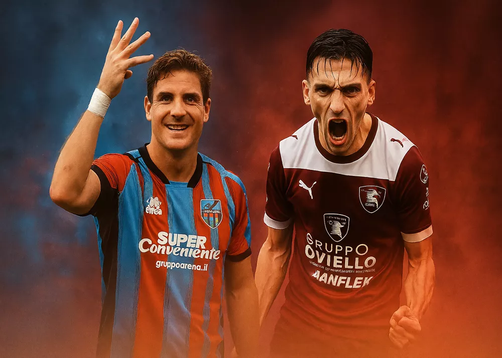 lo scontro catania-salernitana con lunetta e inglese