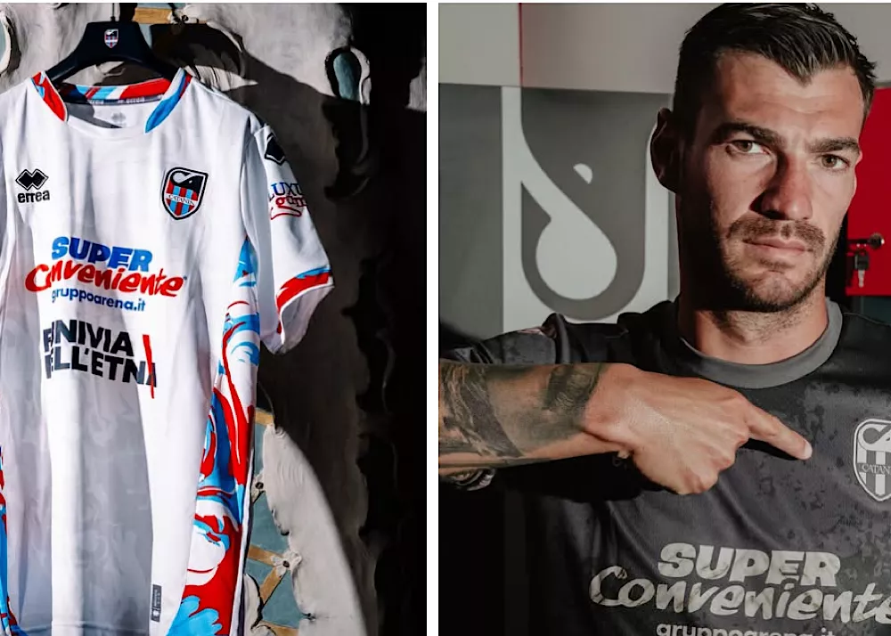 Le nuove maglie del catania per la stagione 2025/26