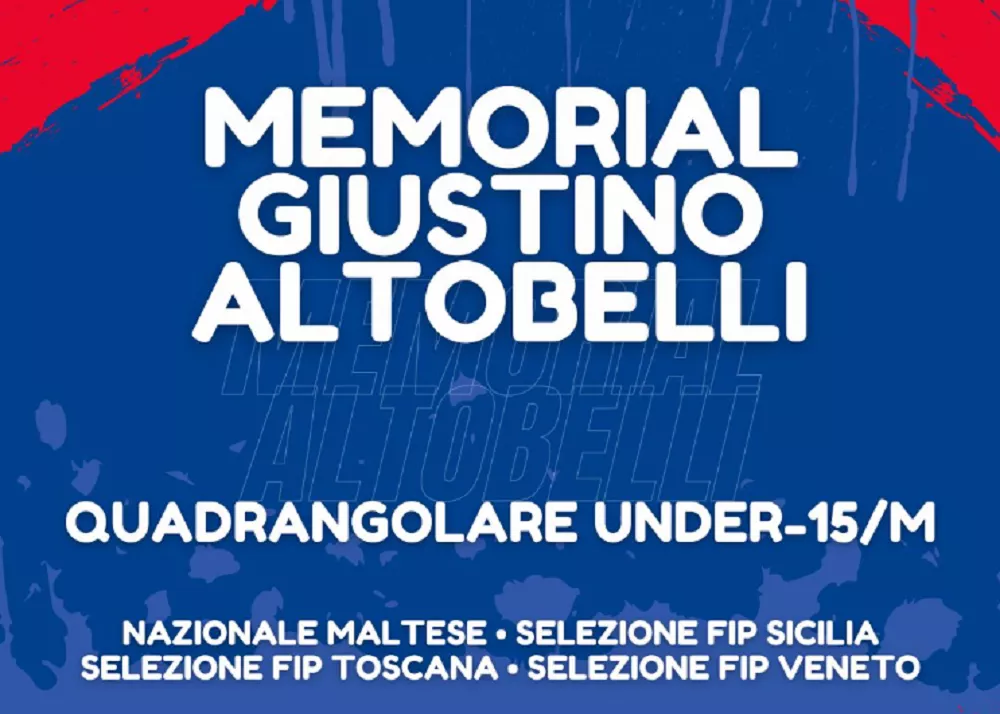 il logo del memorial giustino altobelli quadrangolare under 15 maschile