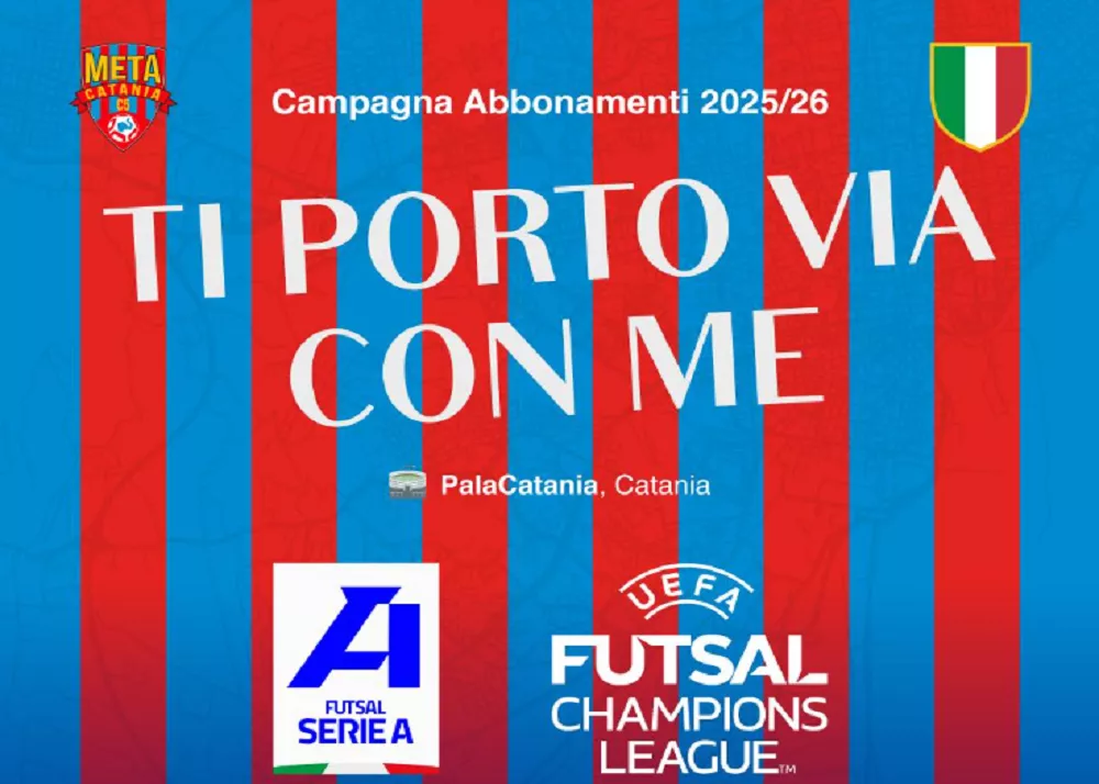 lo spot della meta catania per la campagna abbonamenti 2025/26
