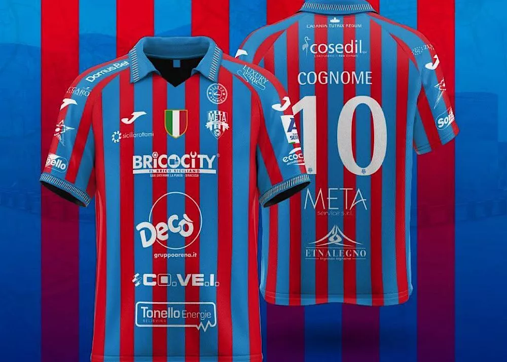 la nuova prima maglia della meta catania per la stagione 2025/26