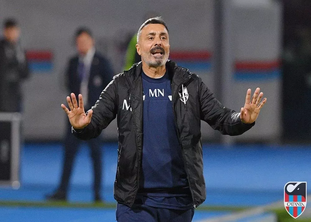 l'allenatore in seconda del catania michele napoli