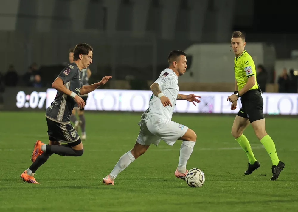 una fase di gioco del match tra Monopoli e Catania terminato 1-2