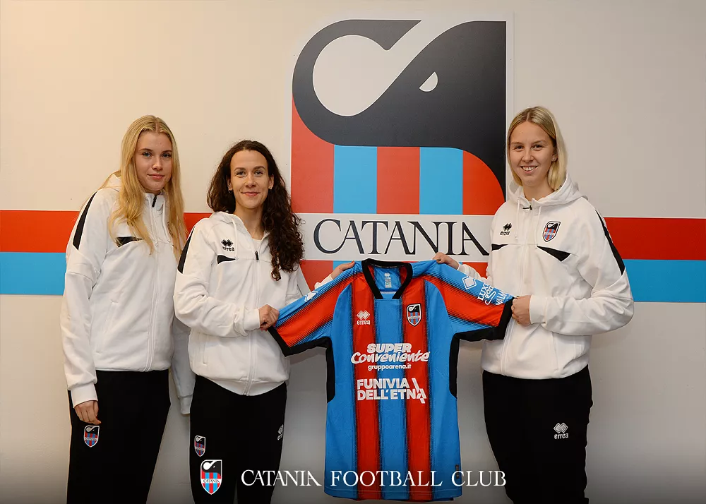 Liselle Palts, Mari Liis Lillem&auml;e e Kristina Teern nuove calciatrici del Catania Women 