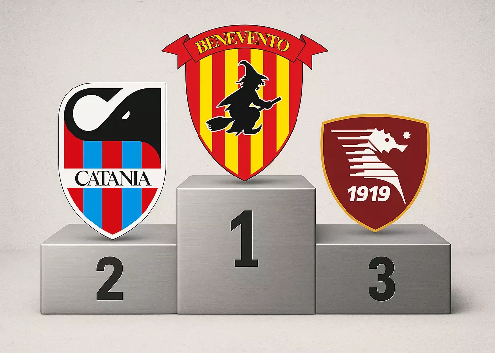 il podio della vincente del campionato di serie c secondo i bookmakers