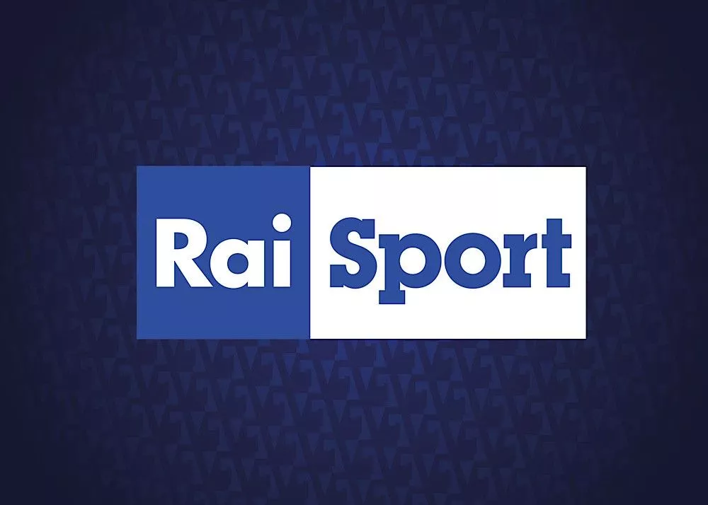 il logo di raisport in vista del match in diretta trapani-catania