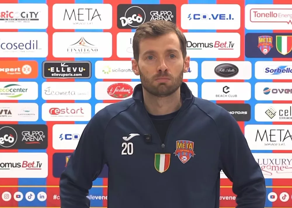 il laterale della meta catania matheus sacon alla vigilia della gara