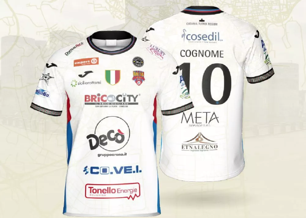 la seconda maglia della mteta catania per la stagione 2025/26