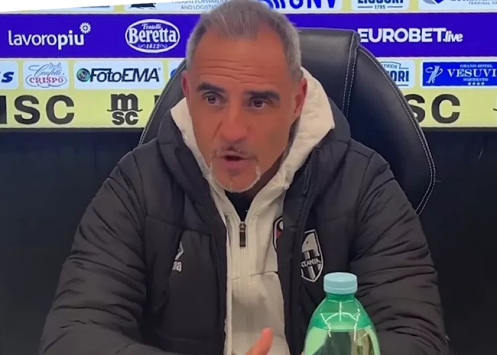 toscano in conferenza stampa dopo la sconfitta per 3-1 contro il sorrento