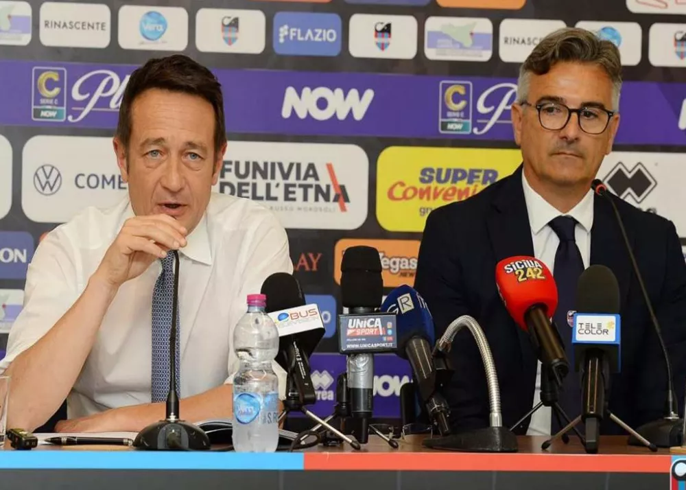 alessandro zarbano e ivano pastore in conferenza stampa
